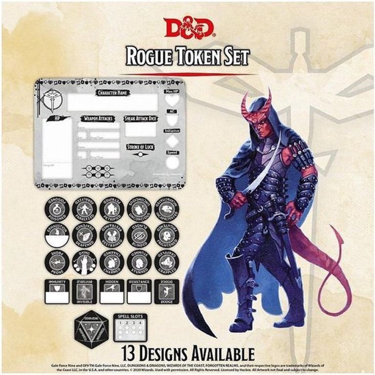 Dungeons & Dragons - Rogue Token Set gameplay