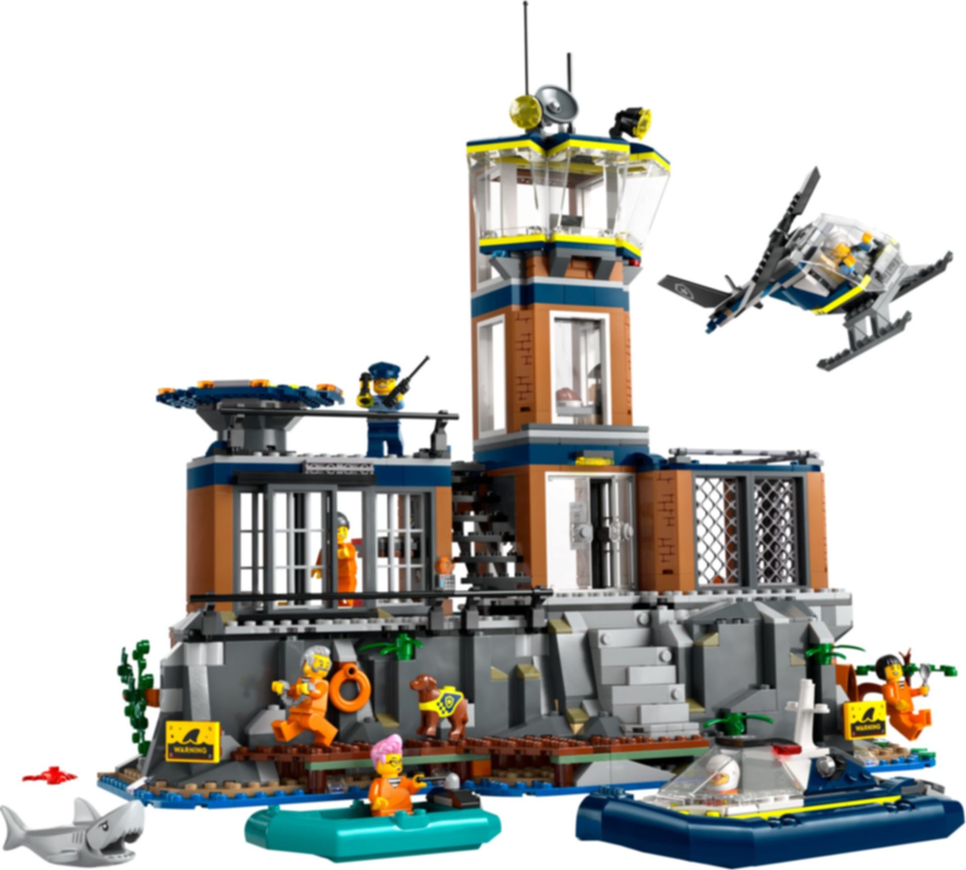 LEGO® City La prison de la police en haute mer composants