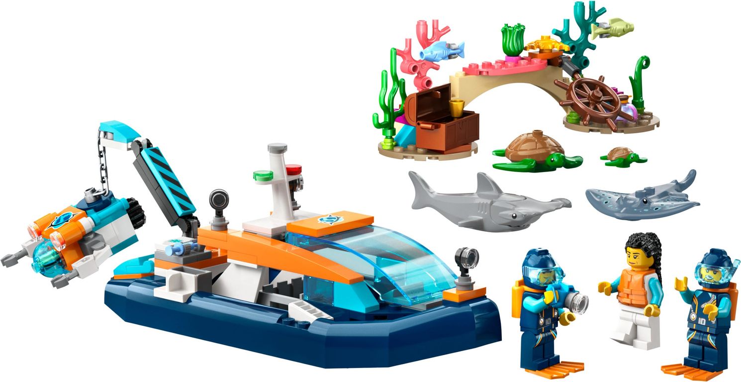 LEGO® City Barco de Exploración Submarina partes