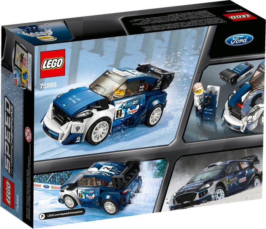 LEGO® Speed Champions Ford Fiesta M-Sport WRC back of the box