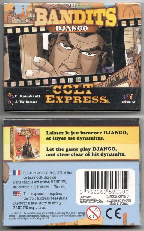 Colt Express: Bandits – Django back of the box