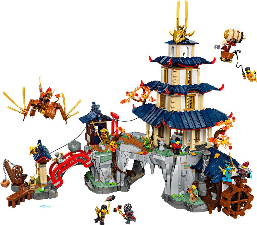 LEGO® Ninjago La ville au temple du tournoi composants