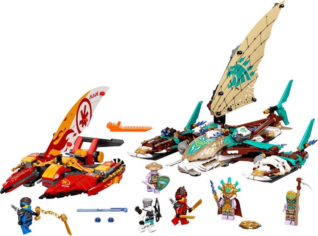 LEGO® Ninjago Catamaran Sea Battle components