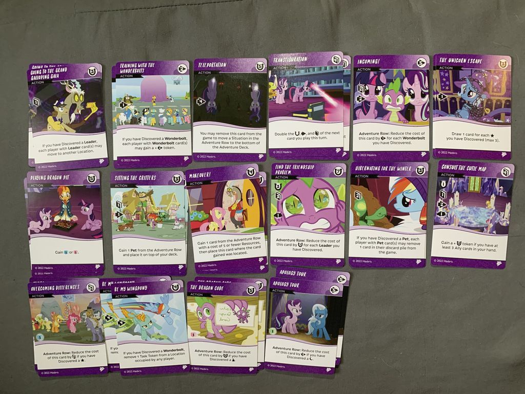 My Little Pony: Adventures in Equestria Deck-Building Game – Familiar Faces Expansion karten