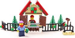 LEGO® Icons Weihnachtsbaum Verkaufsstand komponenten