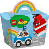 LEGO® DUPLO® Elicottero antincendio e Auto della polizia