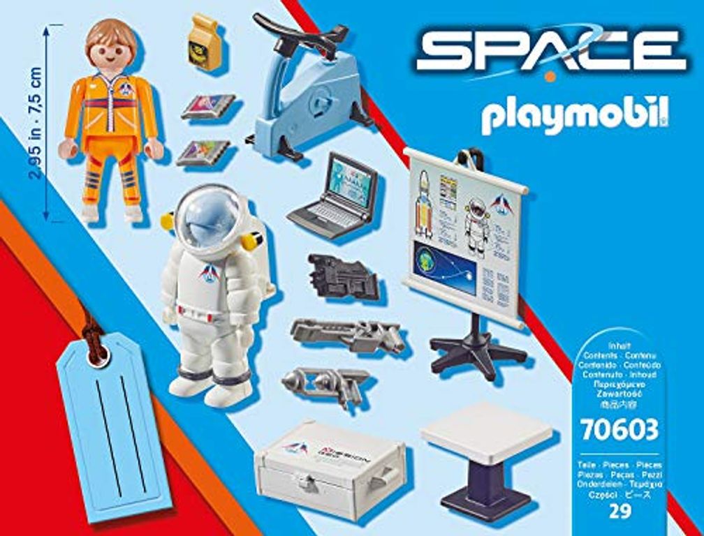 Playmobil® Space Astronaut Training back of the box