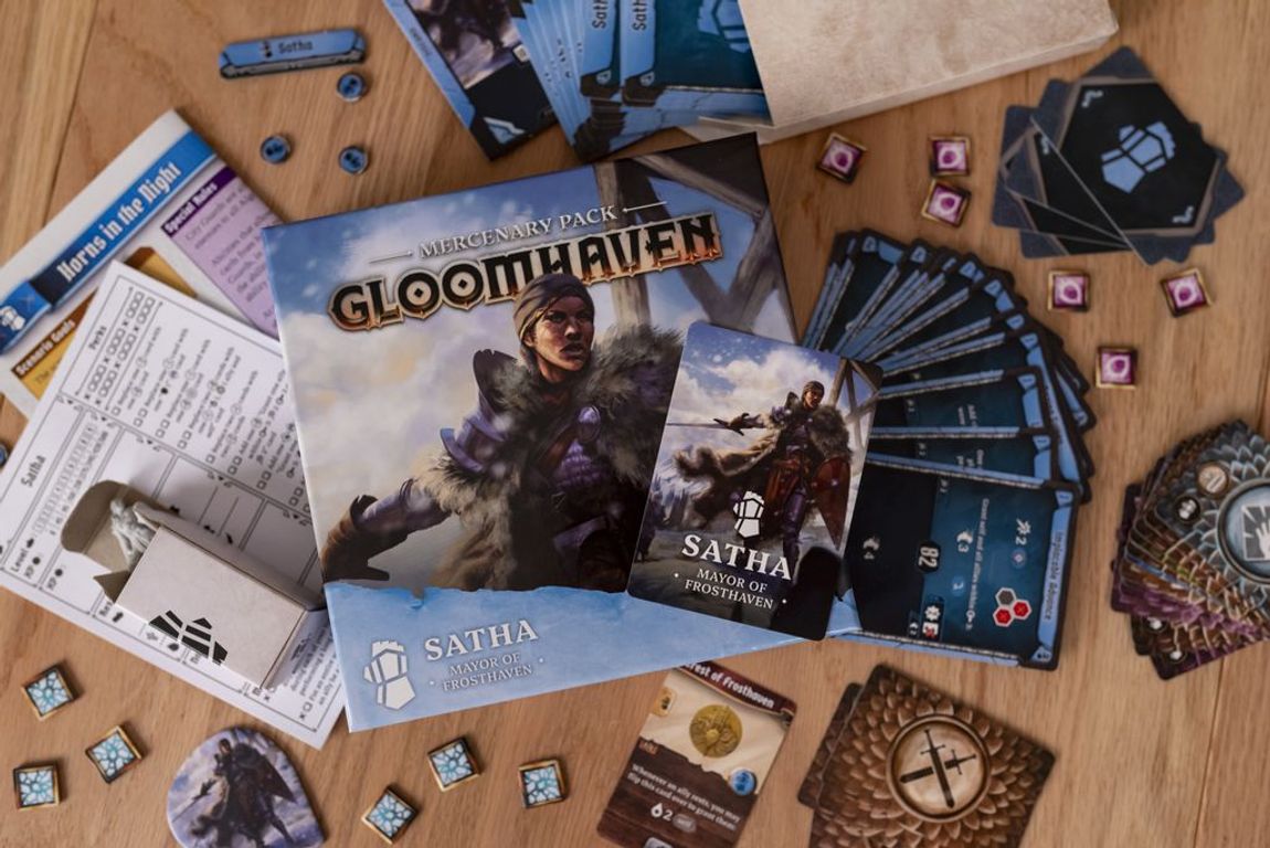 Gloomhaven: Mercenary Pack – Satha, Mayor of Frosthaven doos