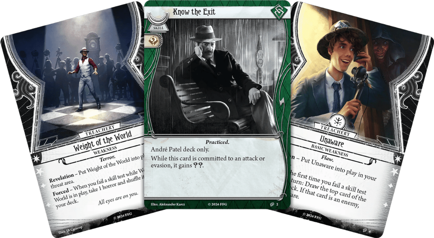 Arkham Horror: The Card Game – André Patel Investigator Deck cards