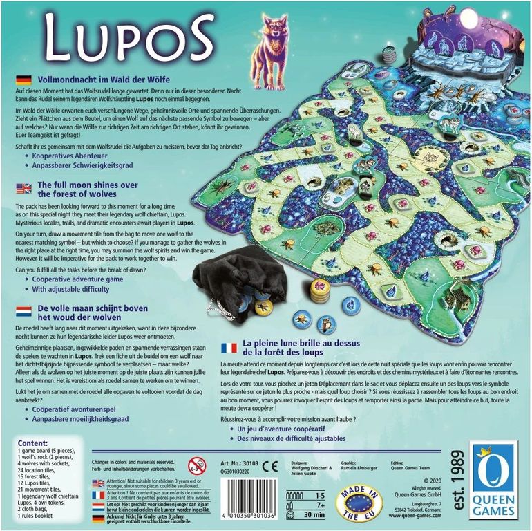 Lupos back of the box