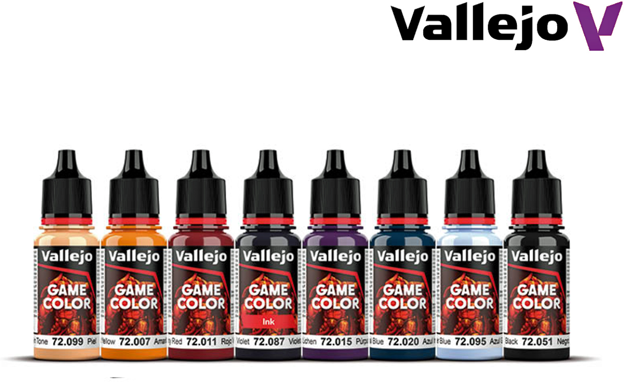 Vallejo Game Color Purple Dragons 8 colors set 18 ml composants