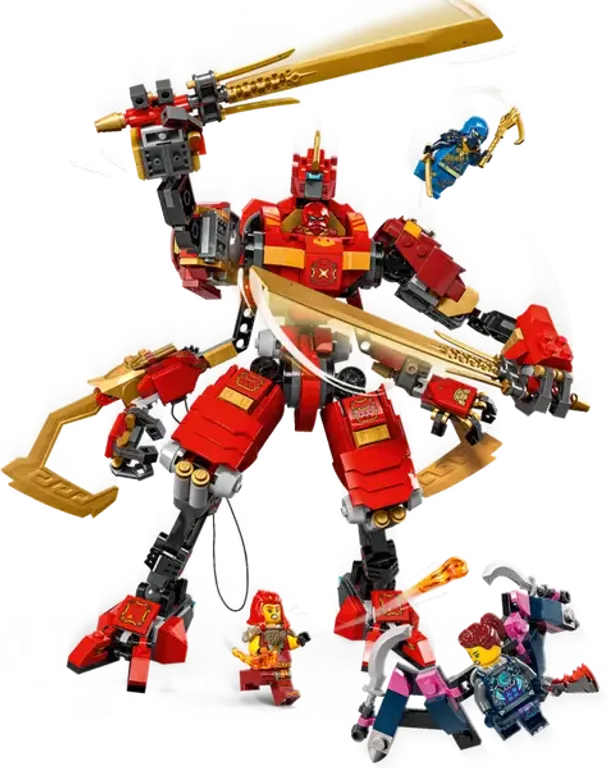 LEGO® Ninjago Kais Ninja-Kletter-Mech kämpfen