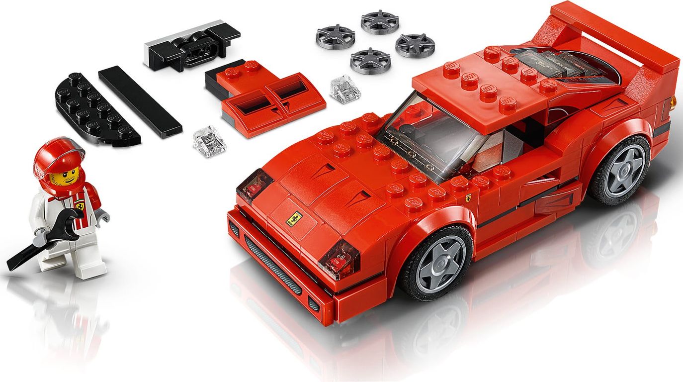 LEGO® Speed Champions Ferrari F40 Competizione componenten