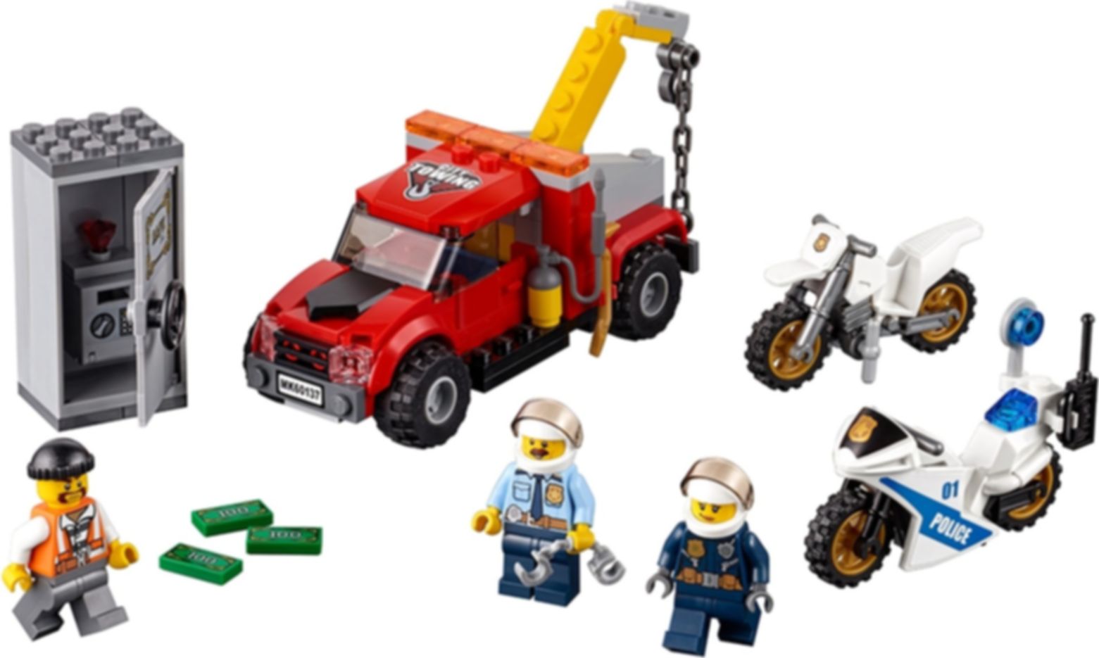 LEGO® City Tow Truck Trouble components