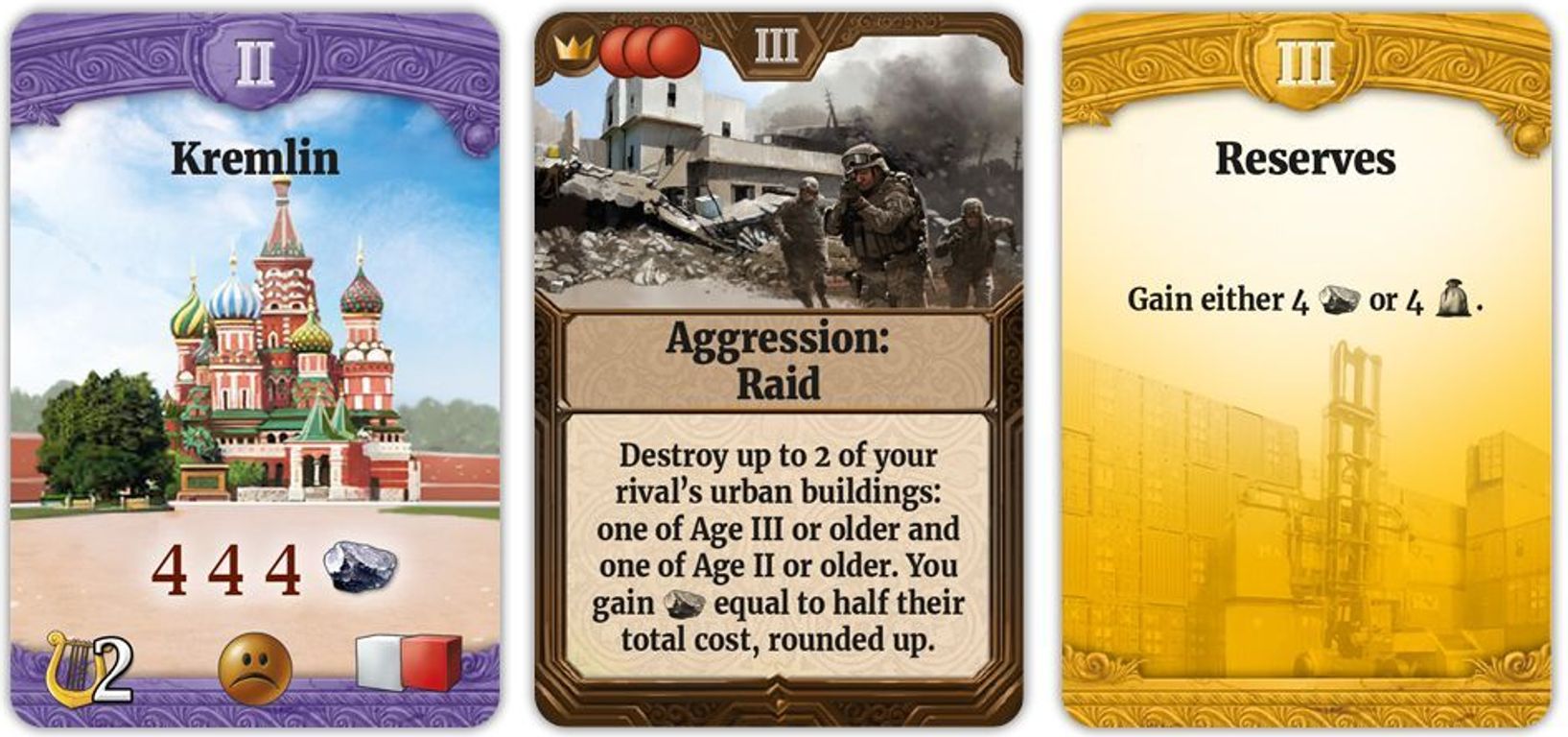 Through the Ages: L'Histoire vous appartient cartes