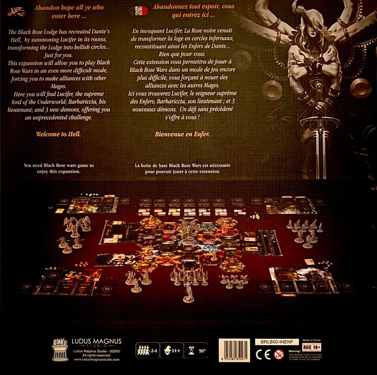 Black Rose Wars: Inferno back of the box