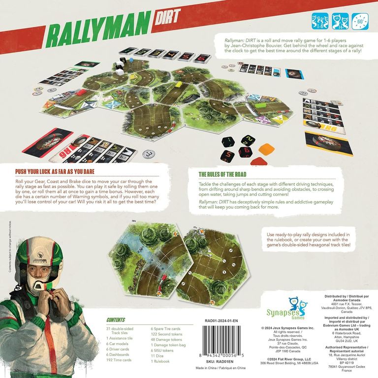 Rallyman: DIRT back of the box