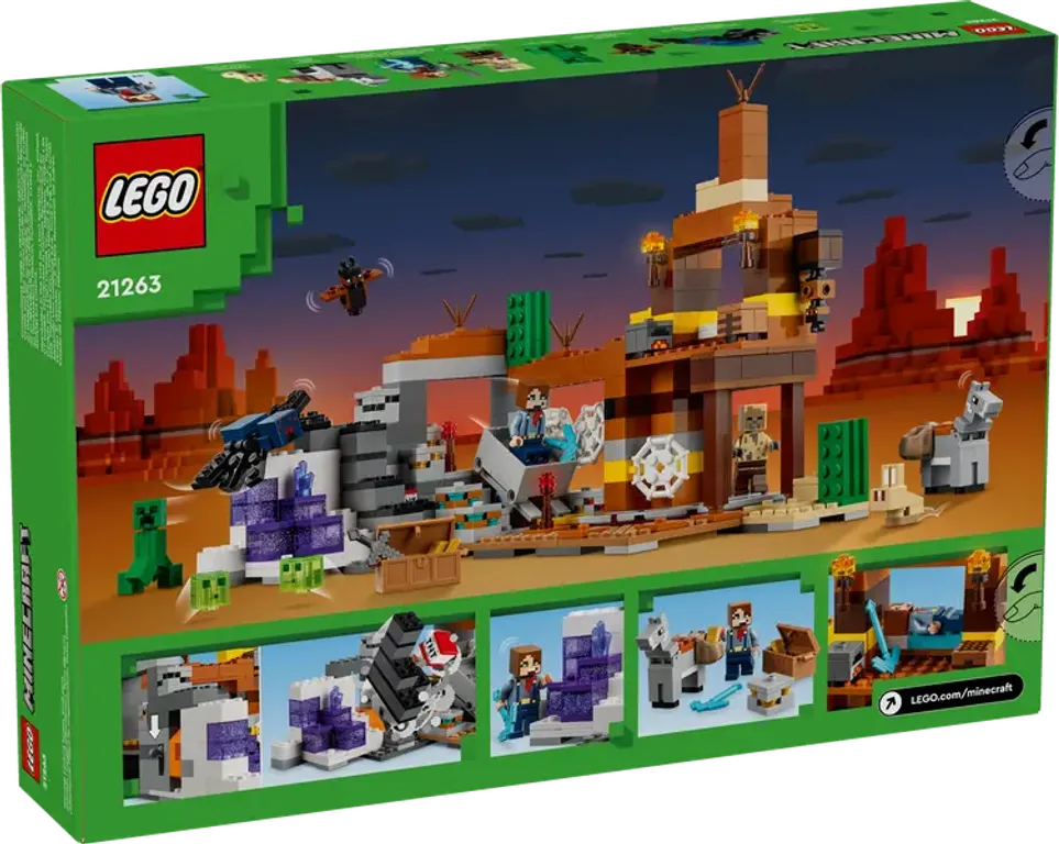 LEGO® Minecraft The Badlands Mineshaft back of the box