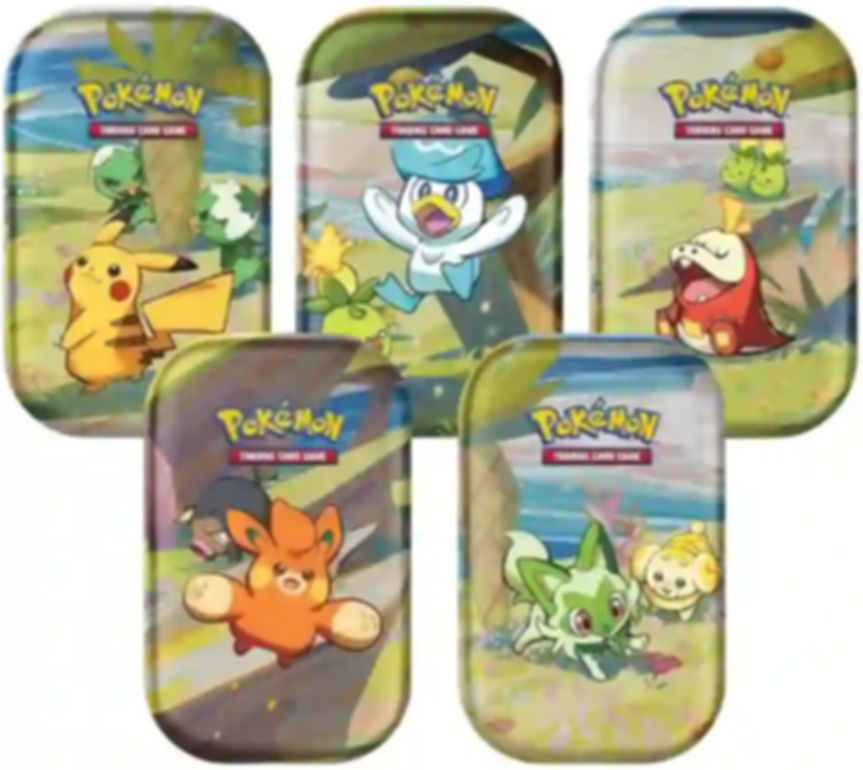 Pokémon TCG: Paldea Friends Mini Tin Display (10 Tins) box