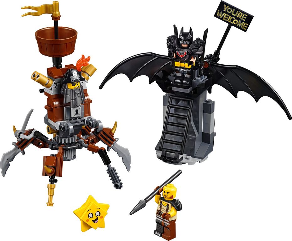 LEGO® Movie Batman™ y Barbagris Preparados para Luchar partes