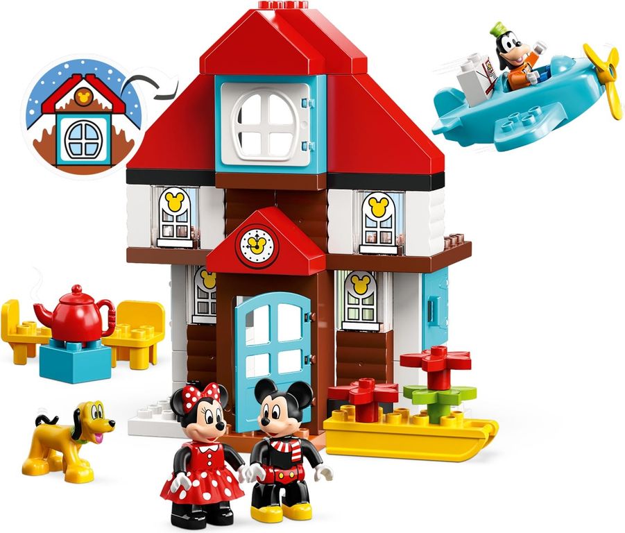 LEGO® DUPLO® Mickey's vakantiehuisje componenten