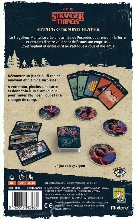 Stranger Things: Attack of the Mind Flayer back of the box