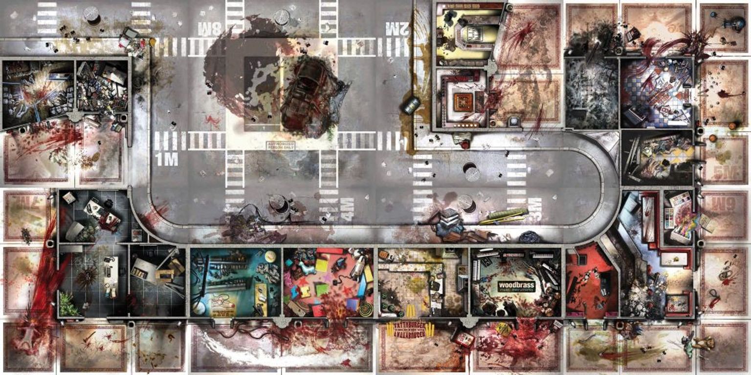 Zombicide: Toxic City Mall game board