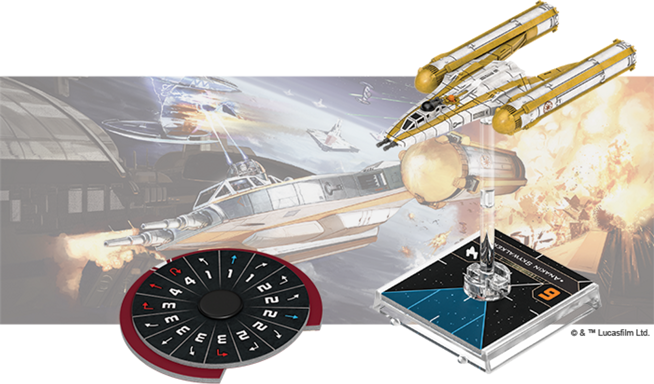 Star Wars X-Wing Second Edition: BTL-B Y-Flügler Erweiterungspack komponenten