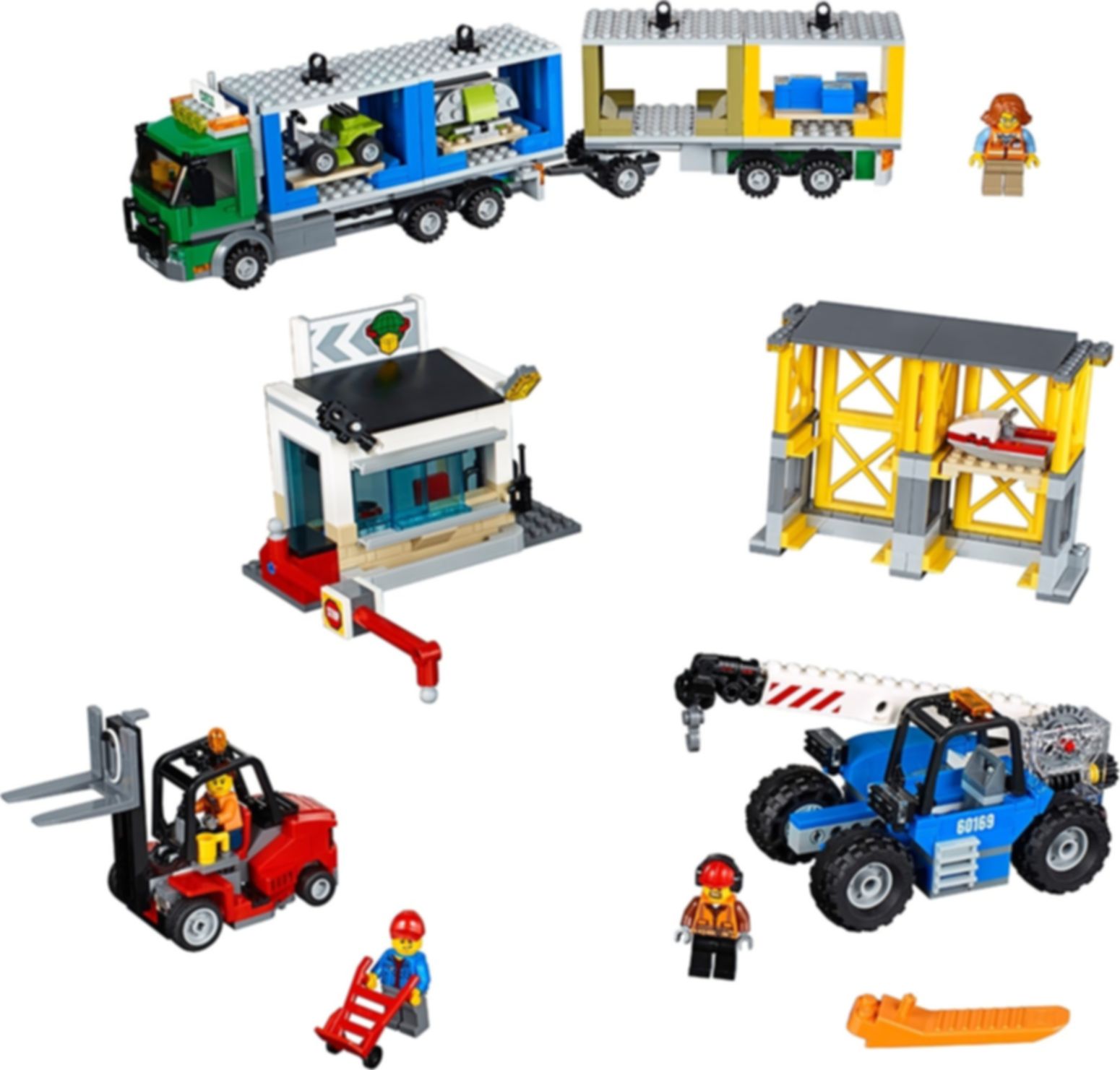 LEGO® City Le terminal à conteneurs composants