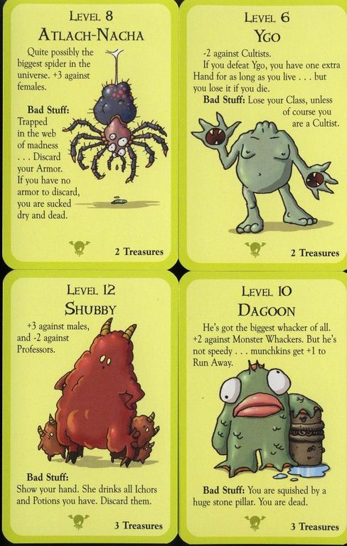 Munchkin Cthulhu 3: La Cripta Innombrable cartas