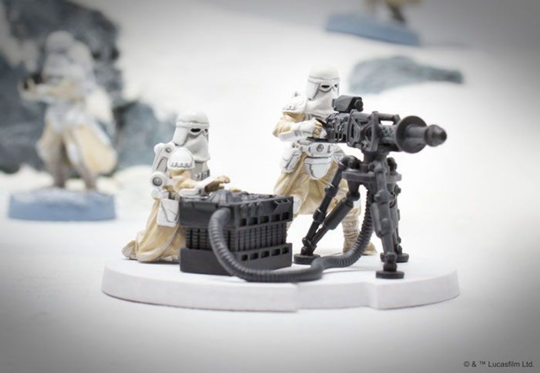 Star Wars: Legion – Equipe Blaster Lourd E-Web miniatures