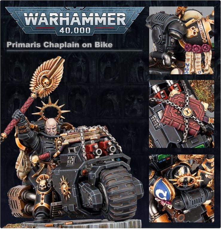 Warhammer 40,000: Space Marines - Primaris Chaplain on Bike boîte