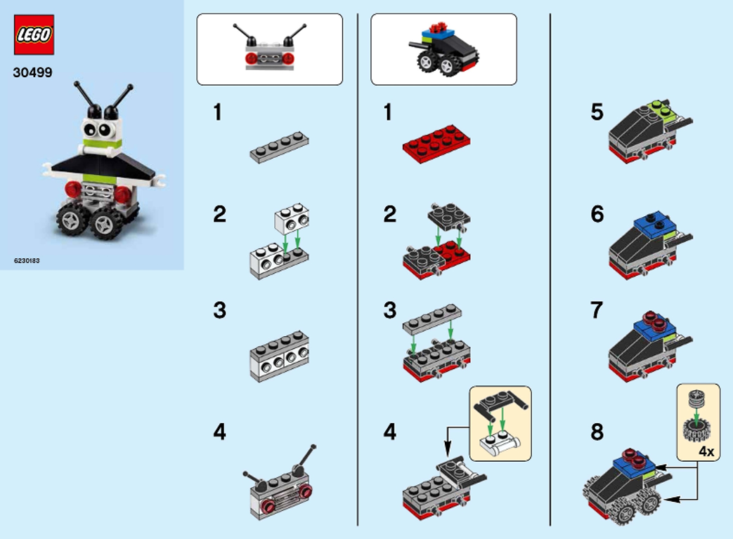 LEGO® Creator Robot Builds (polybag) anleitung