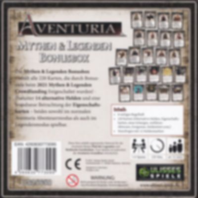 Aventuria: Mythen & Legenden Bonus-Box rückseite der box