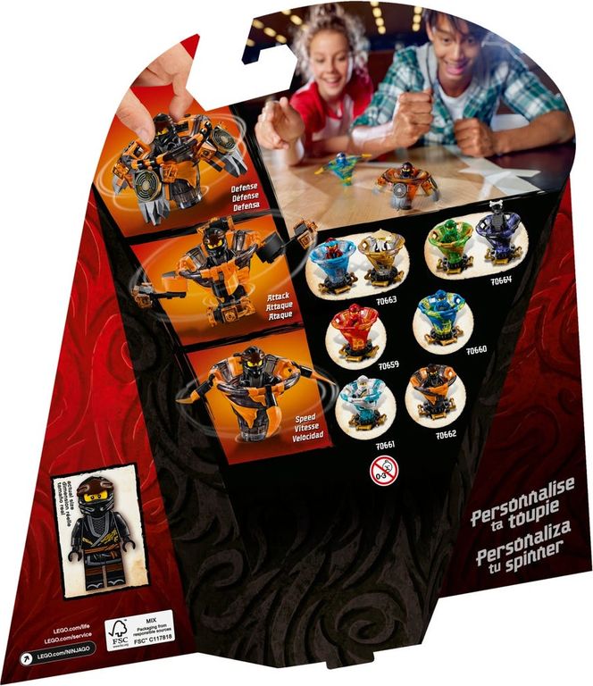 LEGO® Ninjago Spinjitzu Cole rückseite der box