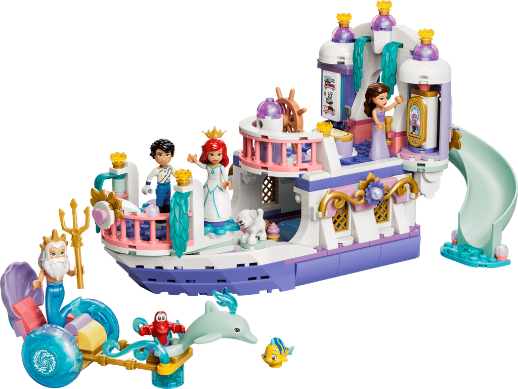 LEGO® Disney Ariel's Royal Wedding Boat components