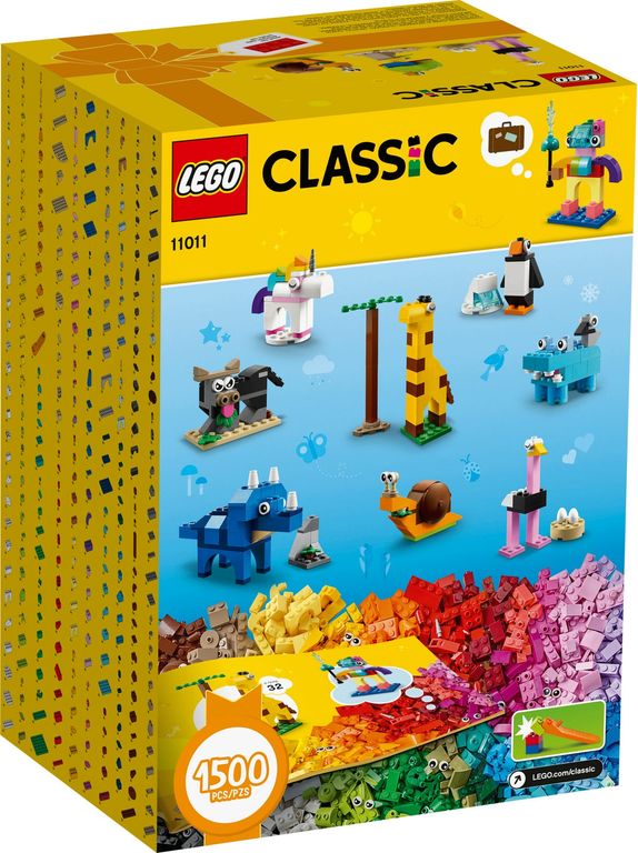 LEGO® Classic Bausteine - Spaß mit Tieren rückseite der box