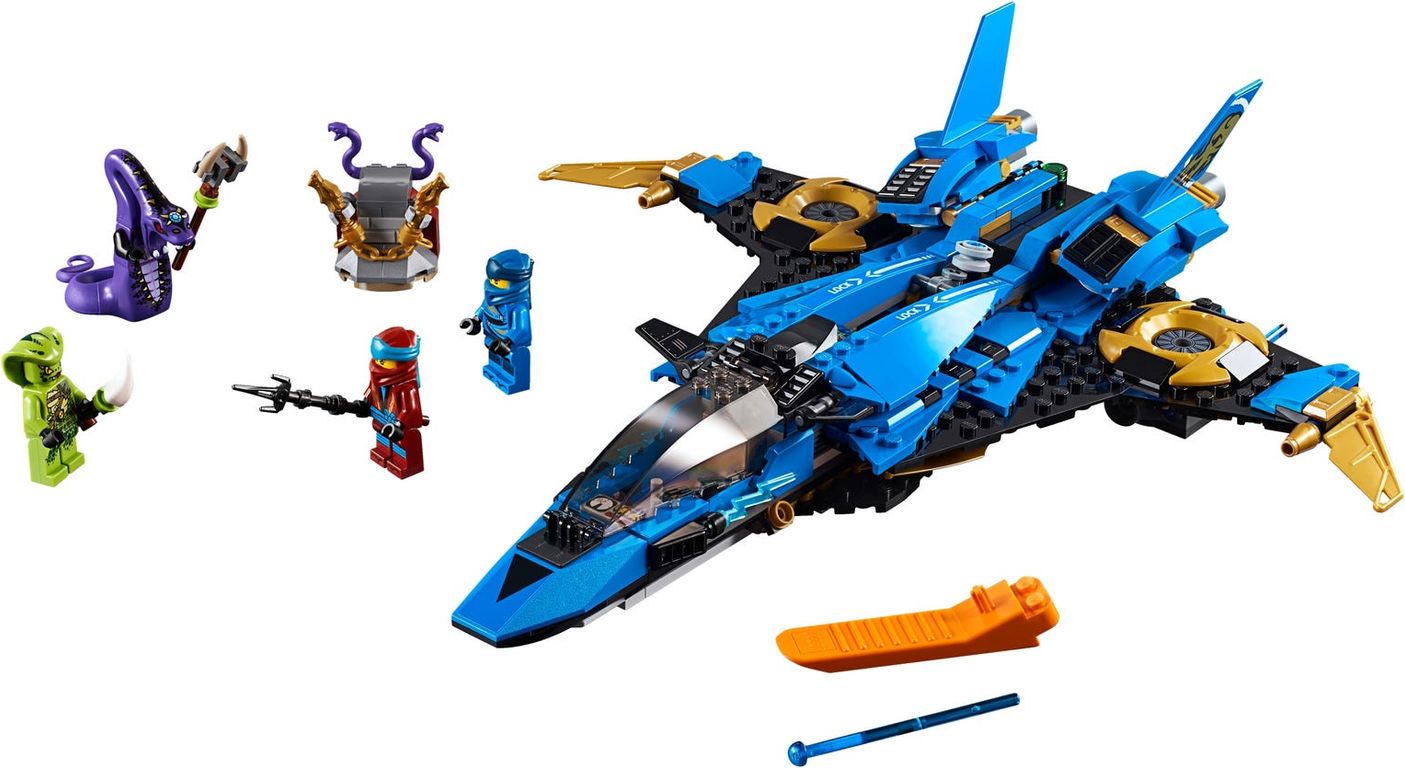 LEGO® Ninjago Jay's Storm Fighter components