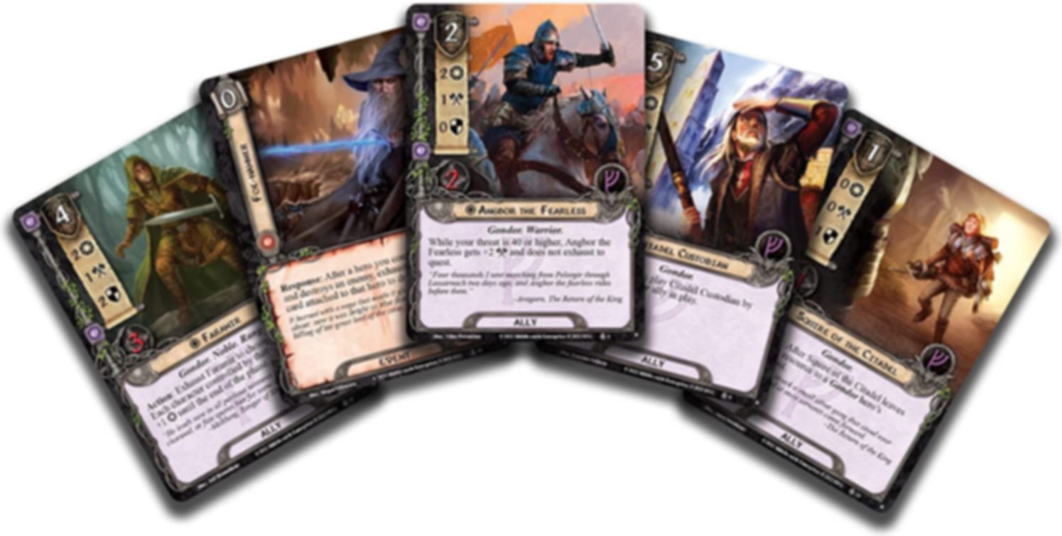 The Lord of the Rings: The Card Game – Revised Core – Defenders of Gondor Starter Deck cartas