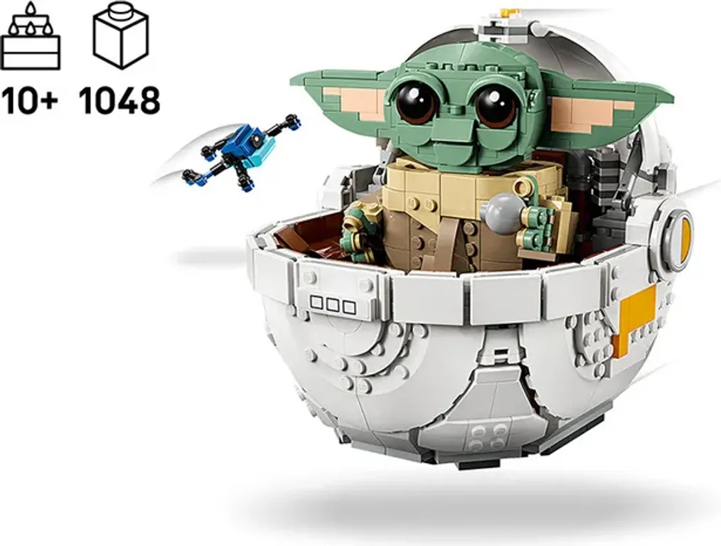 LEGO® Star Wars Grogu con Aerocuna partes