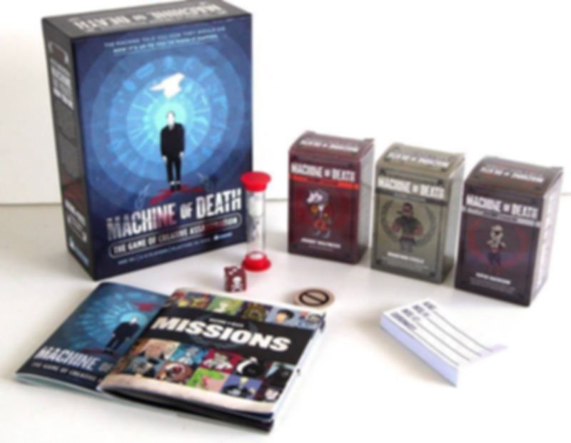 Machine of Death: The Game of Creative Assassination components