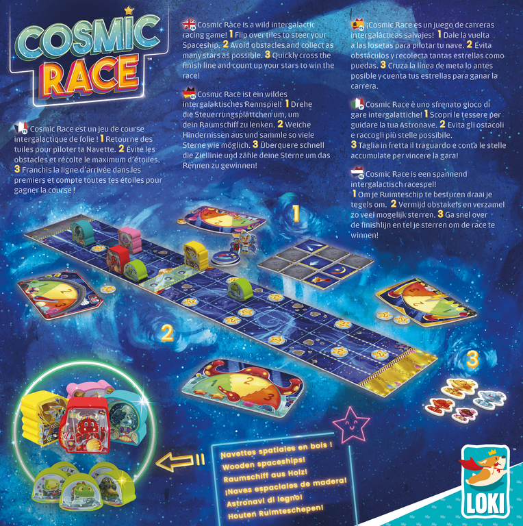 Cosmic Race dos de la boîte