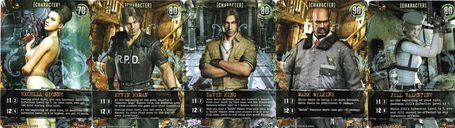 Resident Evil Deck Building Game: Outbreak cards
