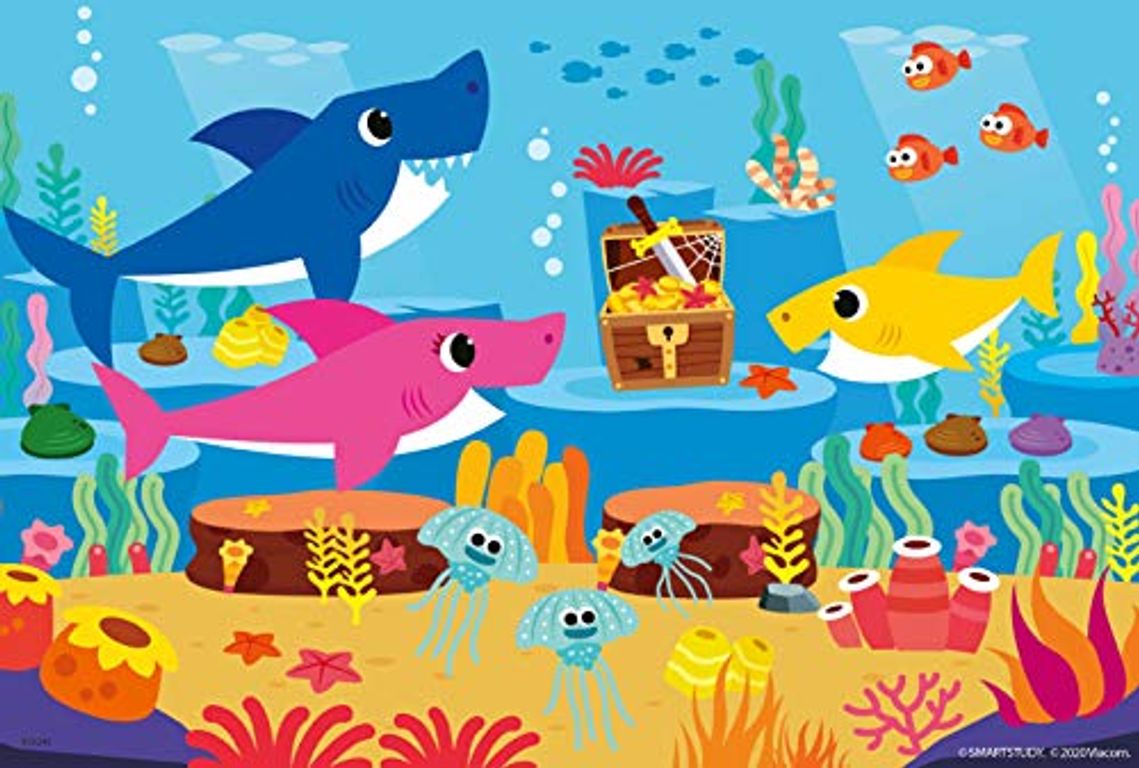 2 Puzzles - Baby Shark and Family