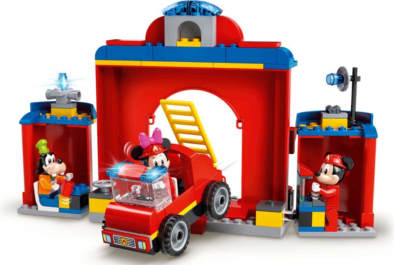 LEGO® Disney Mickys Feuerwehrstation und Feuerwehrauto spielablauf