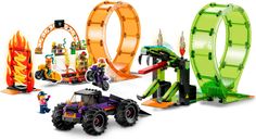 LEGO® City Double Loop Stunt Arena gameplay