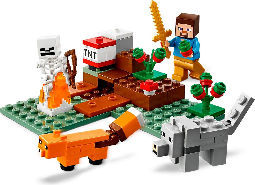 LEGO® Minecraft The Taiga Adventure minifigures