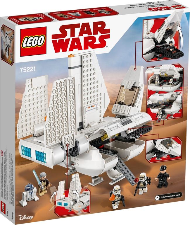 LEGO® Star Wars Imperiale Landefähre rückseite der box