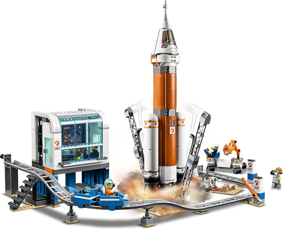 LEGO® City La fusée spatiale et sa station de lancement gameplay