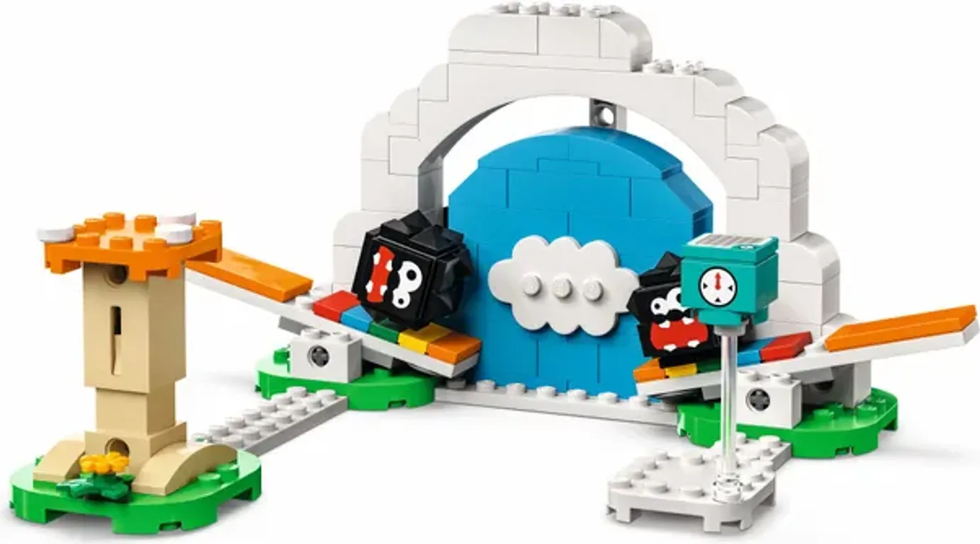 LEGO® Super Mario™ Uitbreidingsset: Fuzzies en flippers componenten